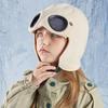 Schnalle Kinderbrille Hut Nackenschutz Kinder Strickmützen Weiche Warme Mütze Mit Brille Jungen