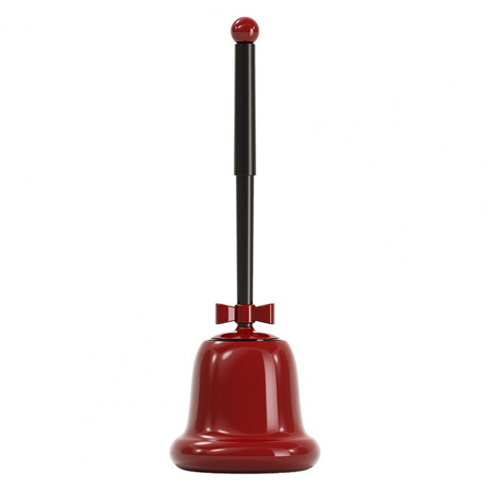 

Eco-friendly Toilet Brush Hygienic Bathroom Toilet Brush Extended Handle Toilet Brush with Floor-standing for Easy for Bathroom червоний