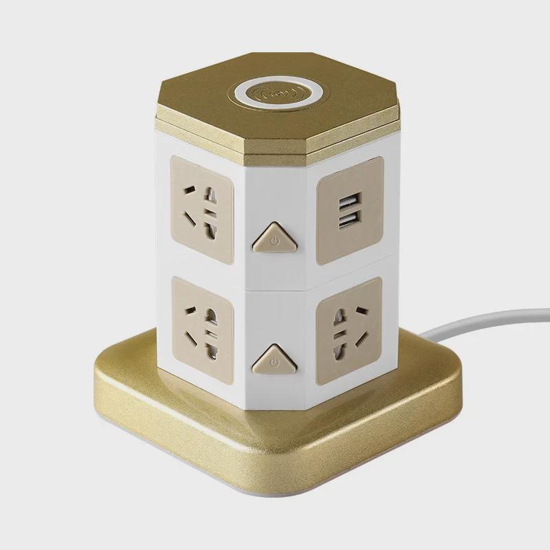Vertical Wireless Multi-Function USB Charging Socket with Creative Design