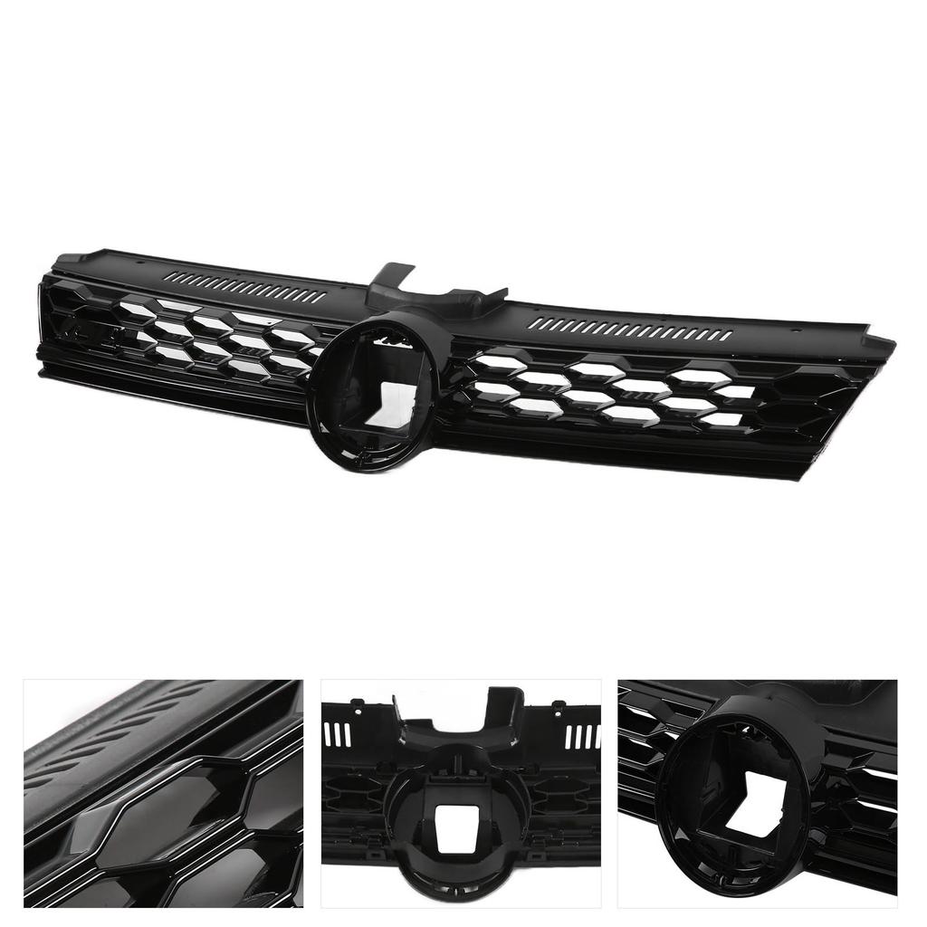 Gloss Black Honeycomb Grille Grills Replacement for MK7.5 Facelift 2017?2020