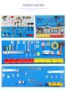 Chi Tu Tools Wall-Mounted Pegboard Rack - Square Hole Storage Organizer with Hooks