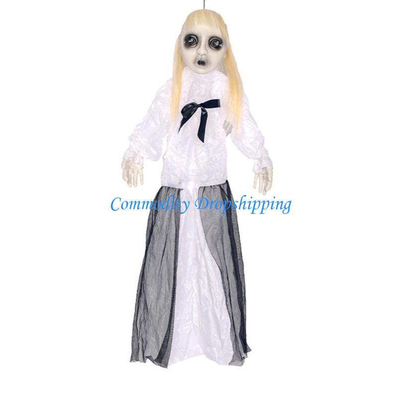 Y5JC Scary Skeleton Voice Decoration with Glowing Eye Activated Skeleton Sound Activated Skeleton For Indoor Decoration