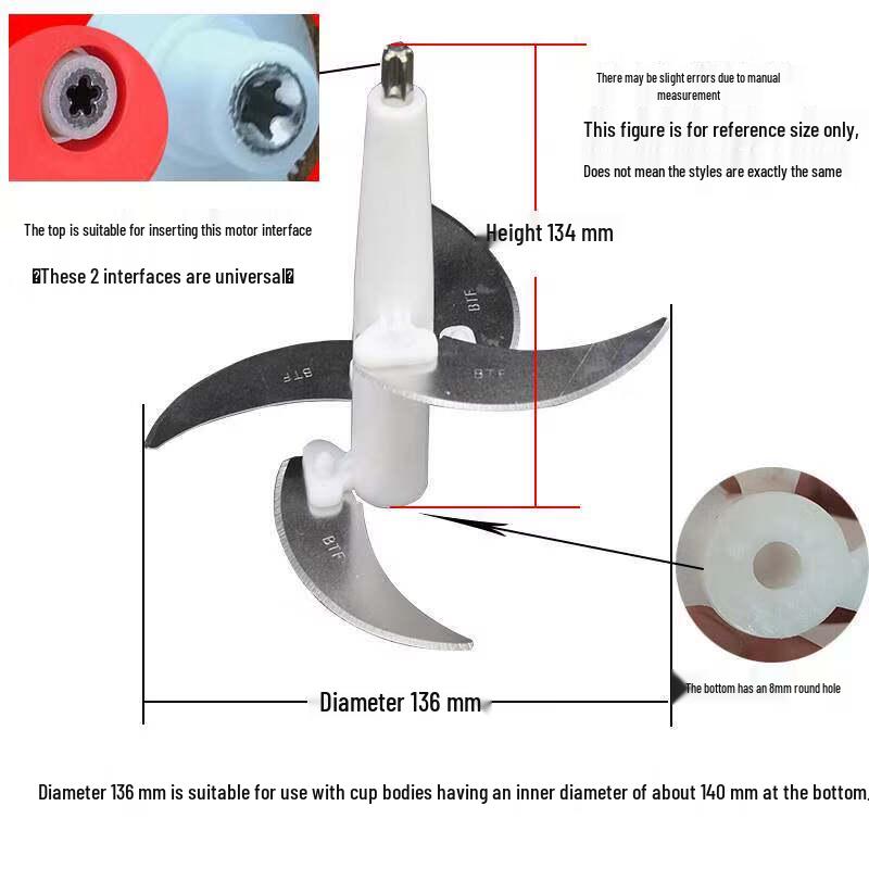 Universal Stainless Steel Meat Grinder Blade