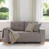 Loveseat Sofa Taupe 160x77x82 cm Fabric