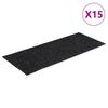 Vidaxl Samoprzylepne Nakładki Na Schody, 15 Szt., 60X25 Cm, Szare