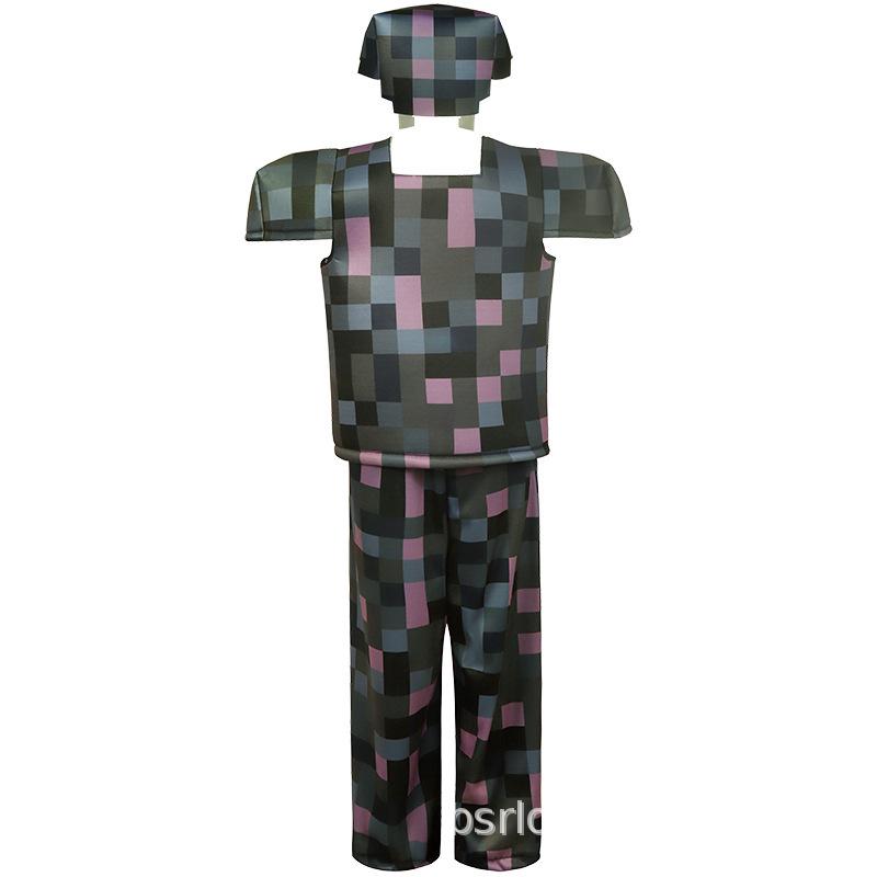 Children's Halloween Anime Cosplay Costume - Steve Role Play Party Outfit