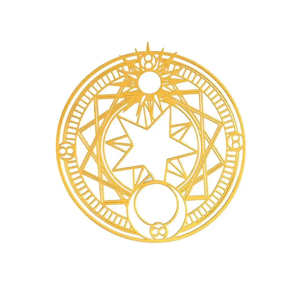 Material Epoxidharz Kunsthandwerk Goldfarbe zum Herstellen von Gussformen Metall Kupfer Aufkleber Heiliger Geometrie Aufkleber Energieaufkleber