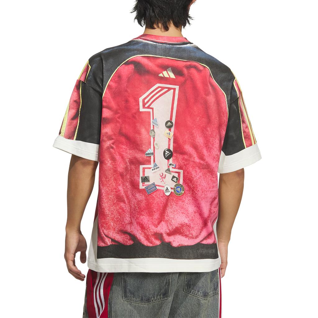 Adidas Originals FW25 SNBN GFX 1 Letter Graphic Loose Fit Crew Neck Short Sleeve T-Shirt Unisex Tops IA4365