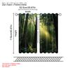 2pc,   Window Curtains Forest Trees Durable Polyester,Without Electricity Festive Holiday Use for Home Daily Decor