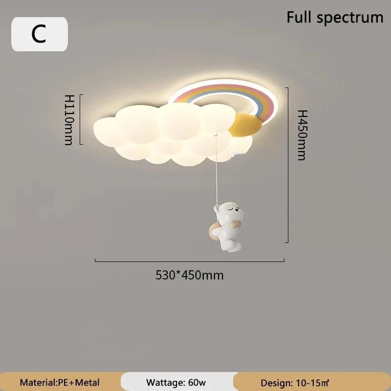 Nordic Cloud Child Stylish Ceiling Lights for Girl Bedroom Nursery Children's Room Chandelier Home Decor Lighting Luster Fixture