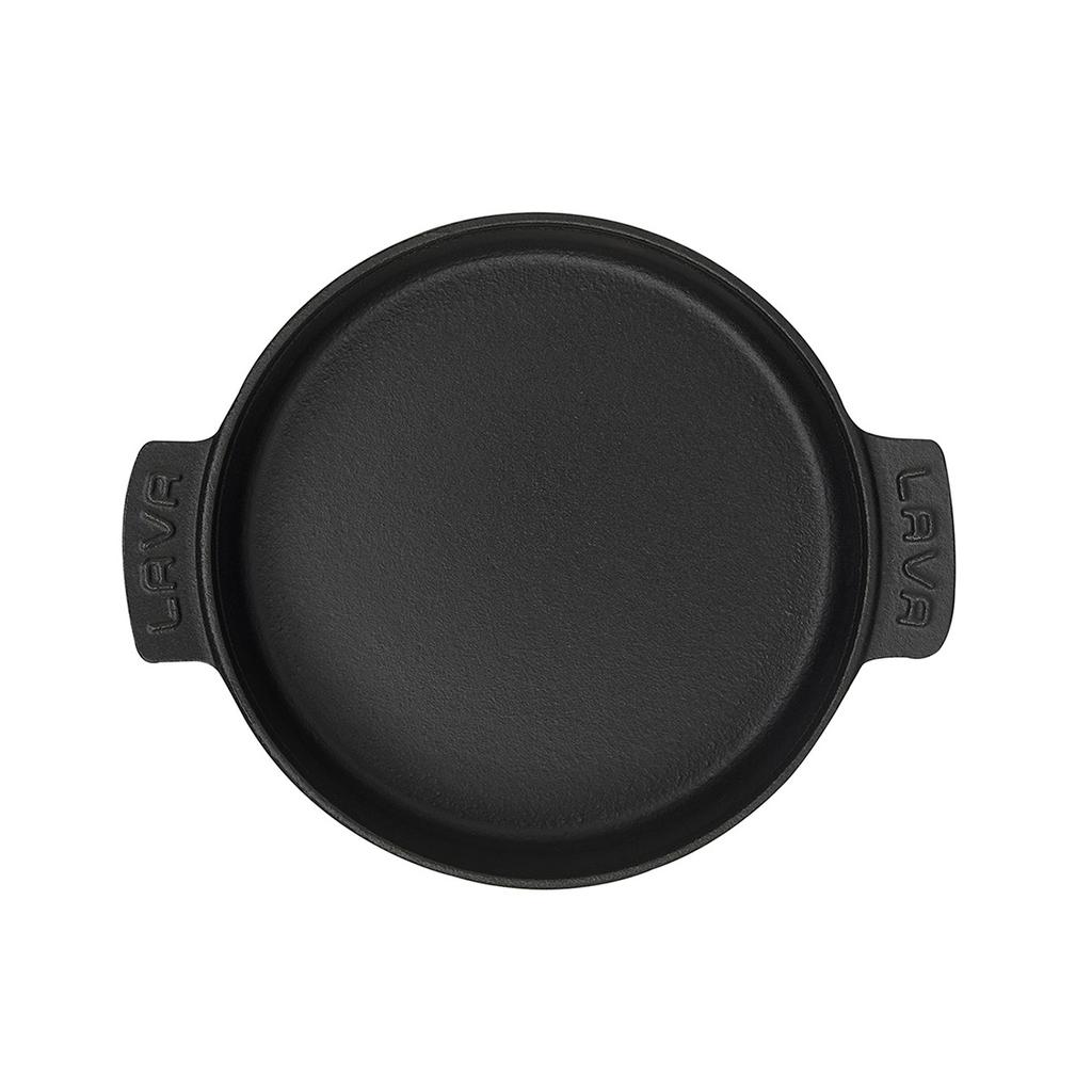 Lava Cast Iron Round Hot Pot. Dual Handle, Dia. Ø 17cm.