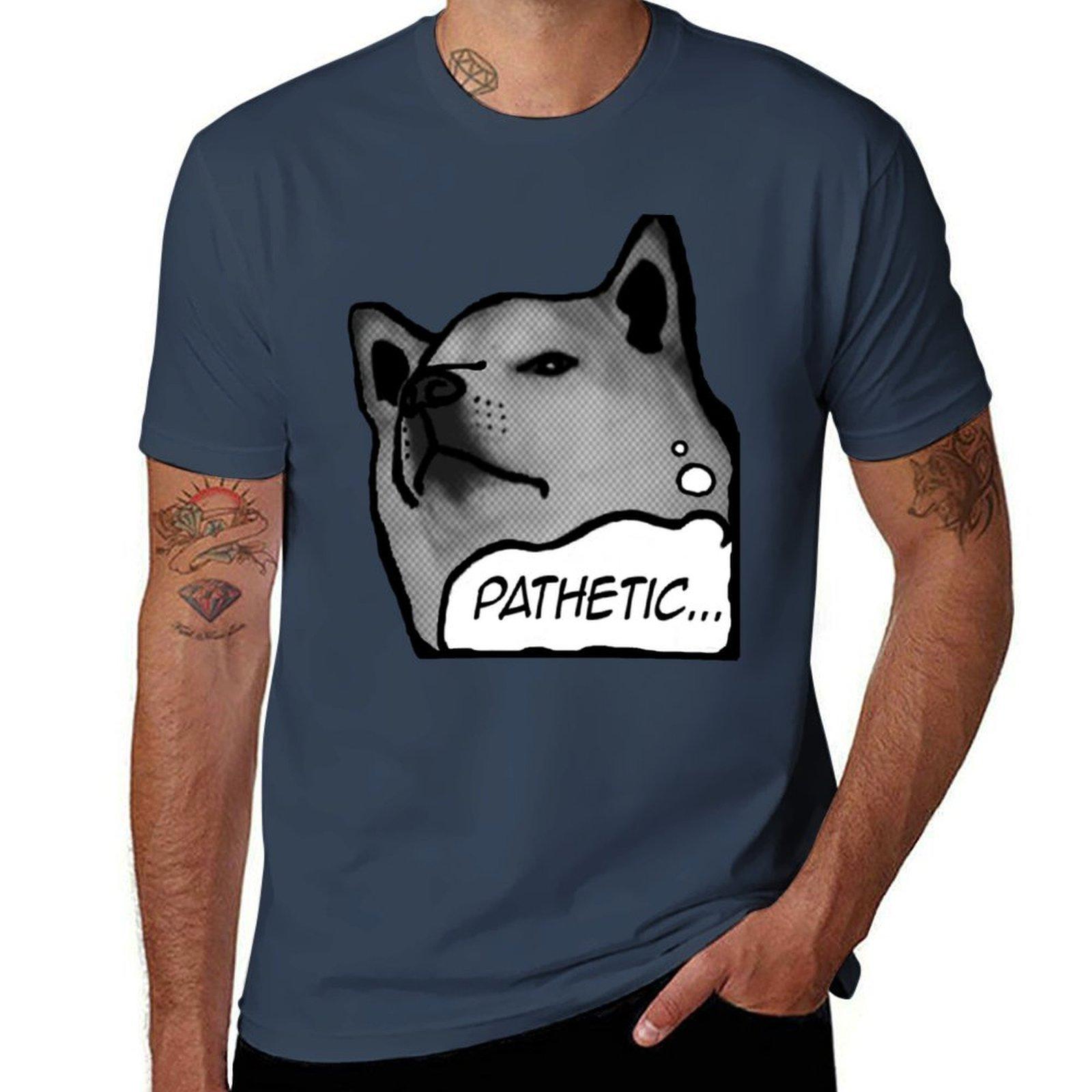 Shiba Inu - Pathetic... T-Shirt man t shirt graphic t shirts for man cotton funny T-Shirt S
