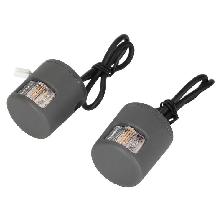 Quick Install Handlebar Direction Indicator For Electric Scooters Weatherproof ABS Housing Night Driving