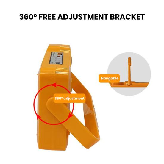 Portable Camping Flashlight USB/Solar Rechargeable LED Emergency Lamp with 6 Levels Adjustable Multifunctional Device Outdoor Tent Lamp Camping