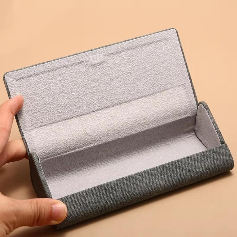 Glasses Accessories Anti-Pressure Glasses Case Portable Lightweight Glasses Box Retro Simple Triangle Box Case Men Women