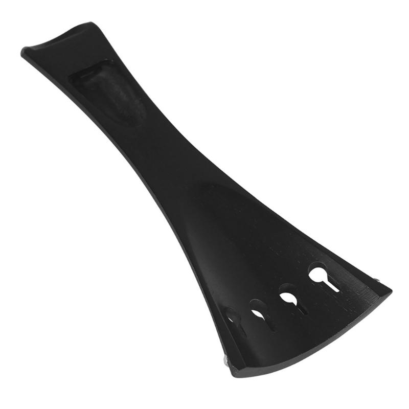 Black Violin Fitting Set with Tailpiece Part Endpin and Chinrest Piece, Replacement Hardware Set Wood Texture for Practice Use and Instrument Refresh