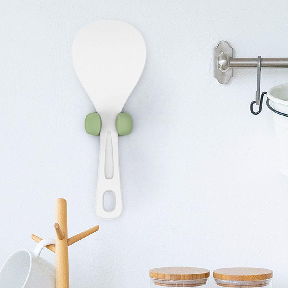 Porta mestoli da riso senza tracce Scaffale multifunzionale per utensili da cucina Per interni