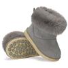 KVbabby Winter Lammfellstiefel für Mädchen und Niedliche Hasenohren Größen Kinderstiefel, Jungen, Design, Rutschfest, Flauschig, Warm, 13.0-17.5cm
