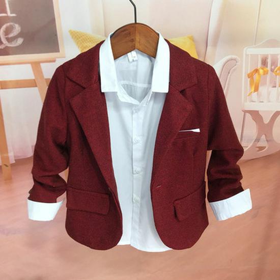 

Піджак для хлопчиків у корейському стилі на весну/осінь 2025: Повсякденний, Гарний та Офіційний Піджак для Дітей 140cm