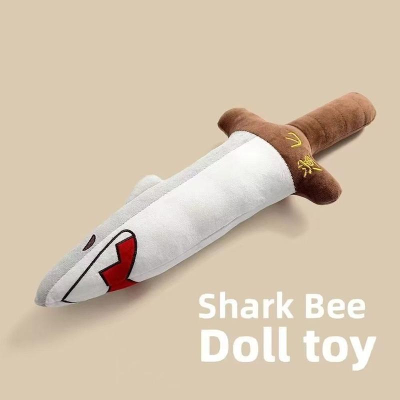 Stuffed Animals Shark Doll Stress Toy Decors Soft Dolls Baby Toy for Toddlers Emotion Smooth Christmas Gift