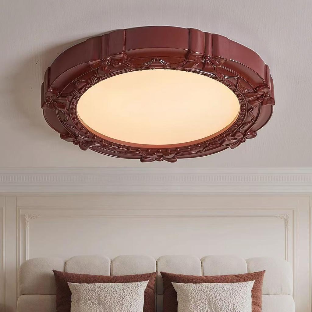 Retro Lampa Sufitowa Gipsowy Relief Artystyczny Balkon Sypialnia Światło Nowoczesna Minimalistyczna Lampa Wisząca