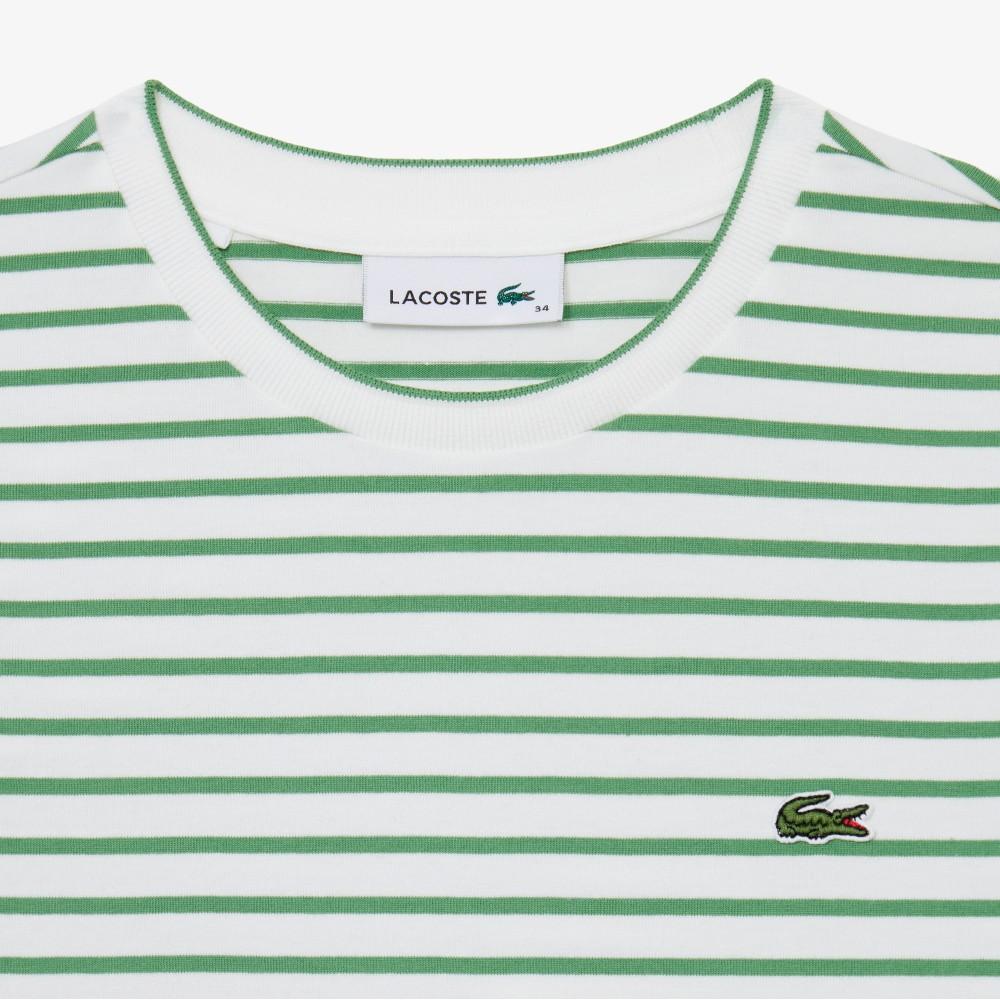 Lacoste Women's Striped Short-Sleeve T-shirt TF262E-56GNPA