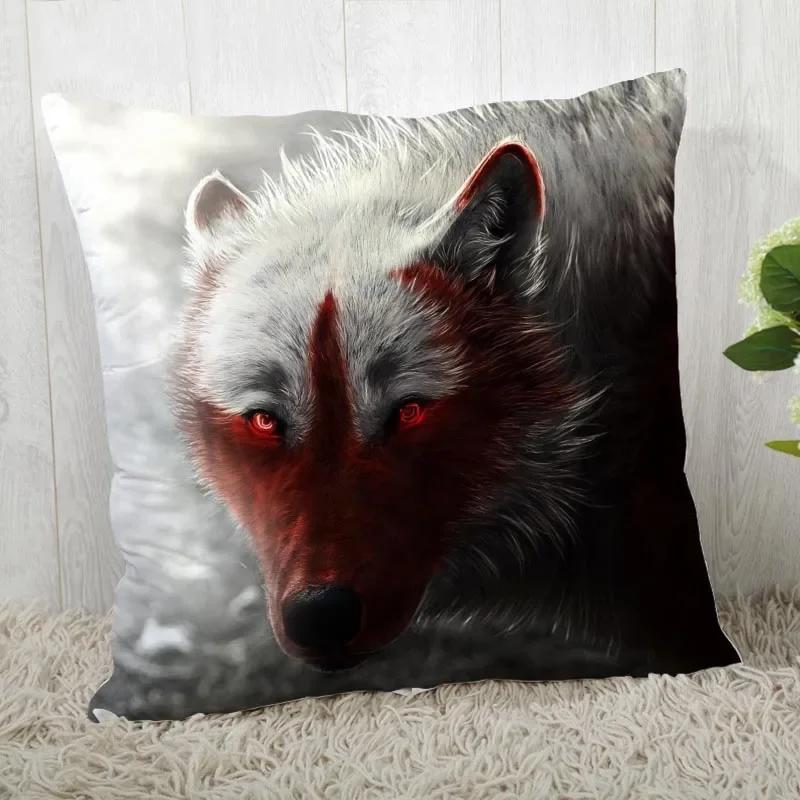 Pillowcase Wolf Pattern Wedding Animal