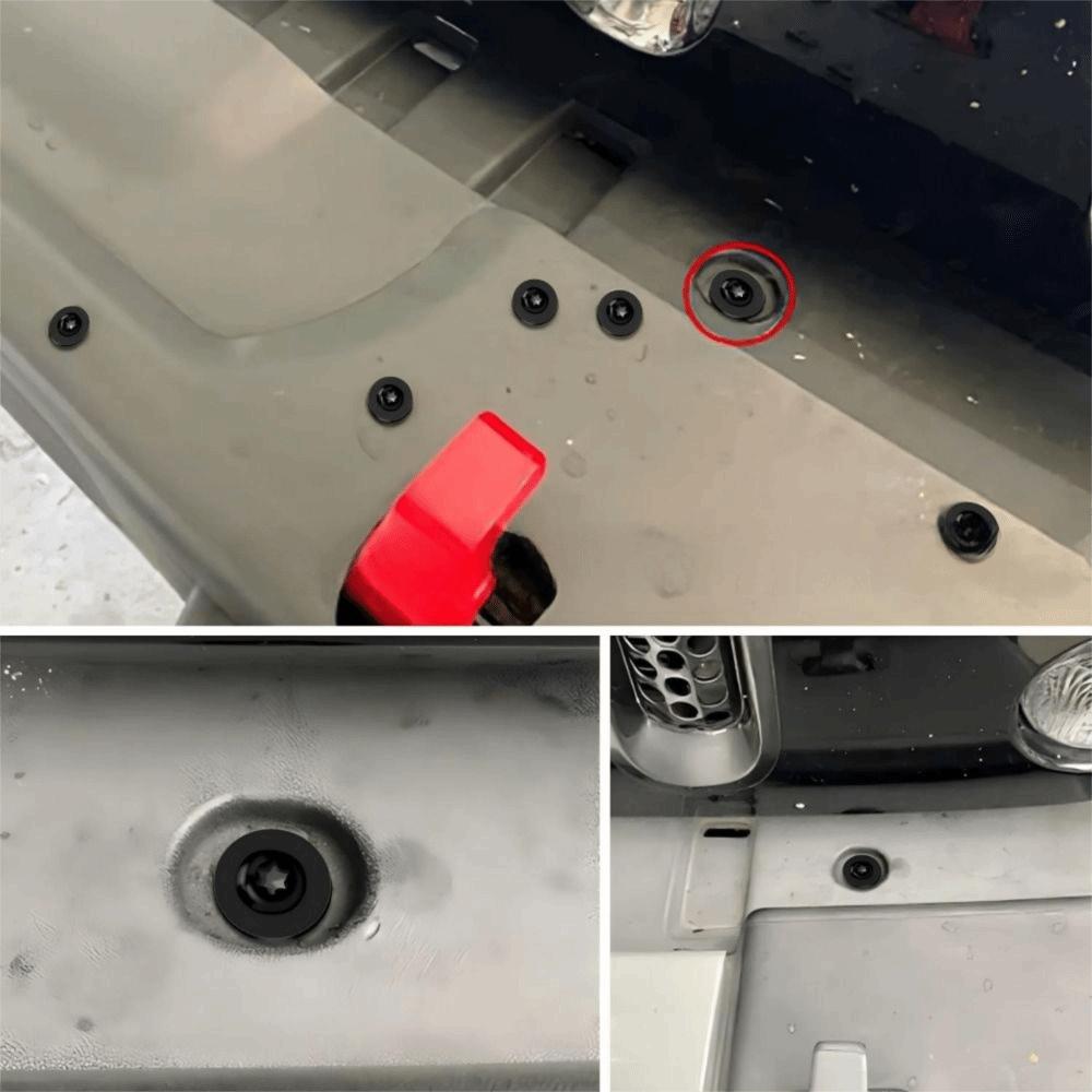 100pcs Sturdy Material Car Underbody Engine Cover Panels Screws Retainer Kit Replacement Use