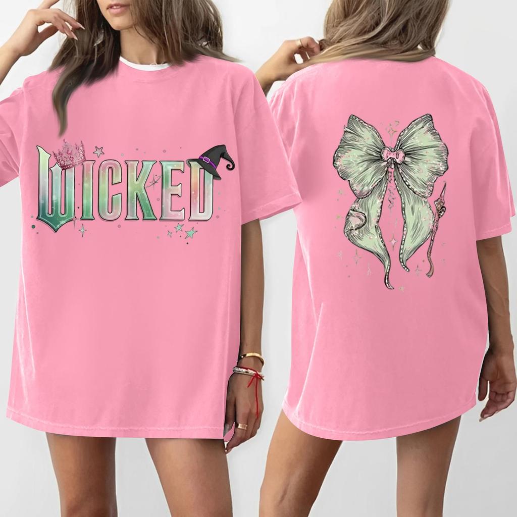 Women's Casual Fashion Round Neck Printed Short Sleeve T-Shirt Top