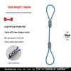 Adjustable Steel Wire Rope with Plastic Coating - Light & Picture Hanging System with Lock Buckle