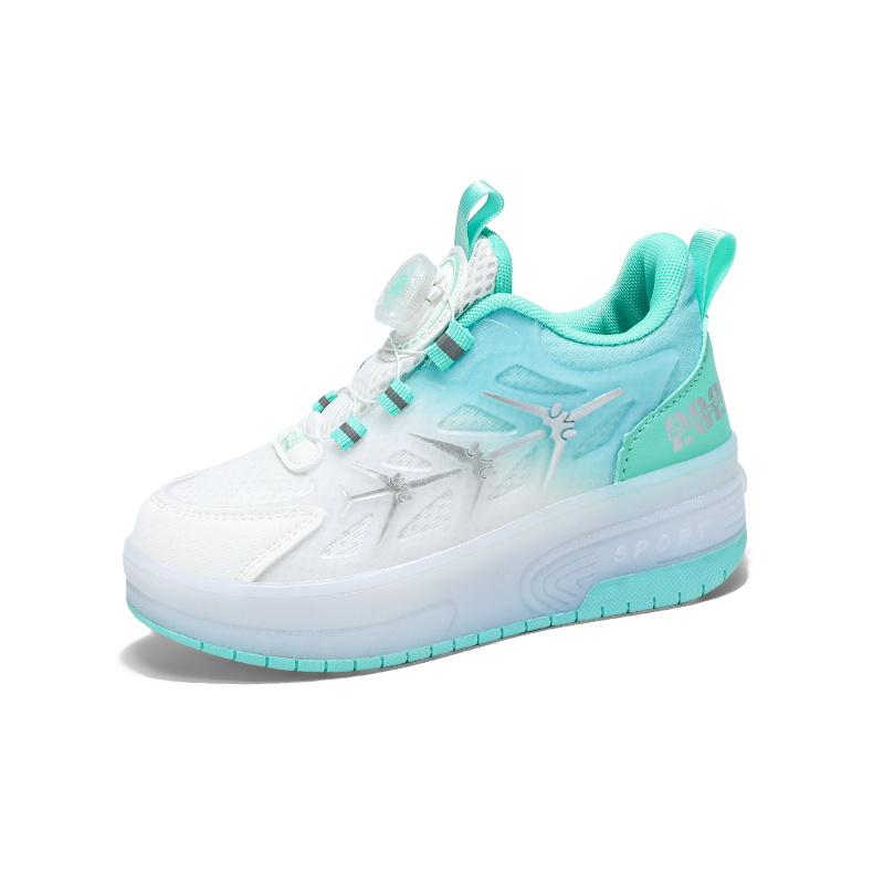 

Kids Roller Sneaker Shoes Led Light Girl Outdoor Skating Flying Breathable Wheels Blade Sport Gear Summer Gift Skates 40