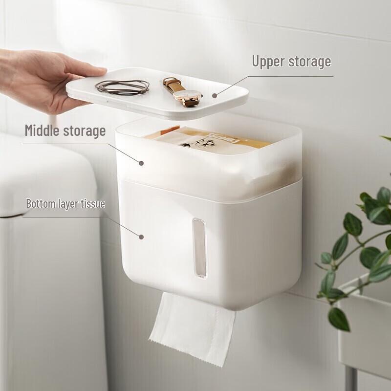 Aegis Wall-Mounted Waterproof Toilet Paper Holder