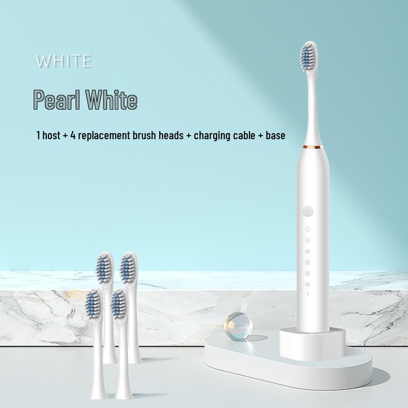 Rechargeable Sonic Electric Toothbrush for Adults: Soft Bristle, Smart, Couple-Friendly Model.