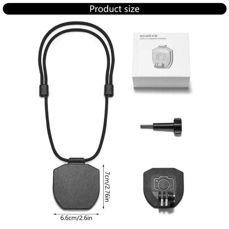 Action Camera Magnetic Harness Mount, Adjustable POV Vlogging Mount Accessory For GO3 More Action Cameras