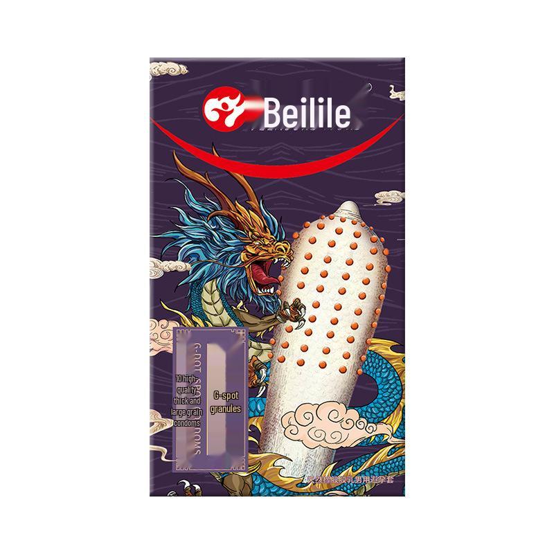 Bolele Ultra-Thin Spiked G-Spot Condoms & Finger Cots - Black King Kong Series.