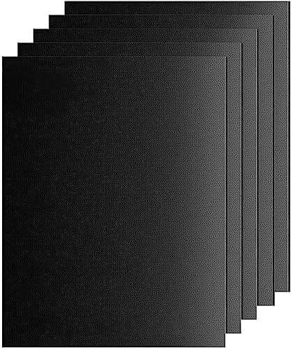 Non stick Grill Mat Griddle Sheet for Gas Grills Reusable Suitable for Charcoal & Electric Grills PFOA Free Over 40 x 32 cm (Set of 5)