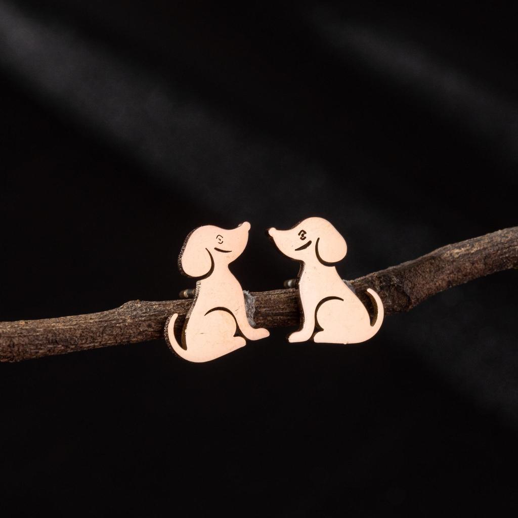Simple Cute Mini Animal Stud Earrings for Girls