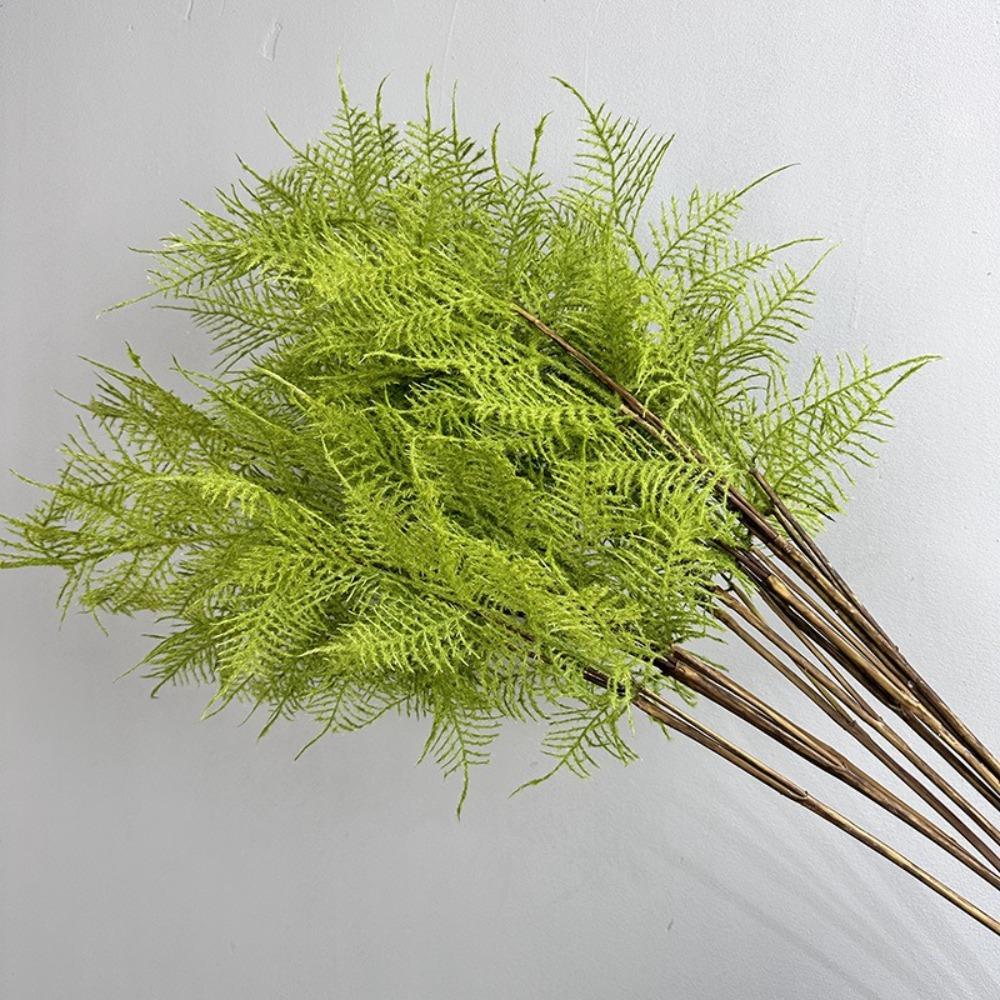 Real Touch Artificial Fern Plant Handmade Plastic Material Artificial Greenery Fern Elegant Design Realistic Artificial Fern