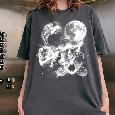 Vintage Mudskipper Moon Shirt, Retro Walking Fish Graphic Tee