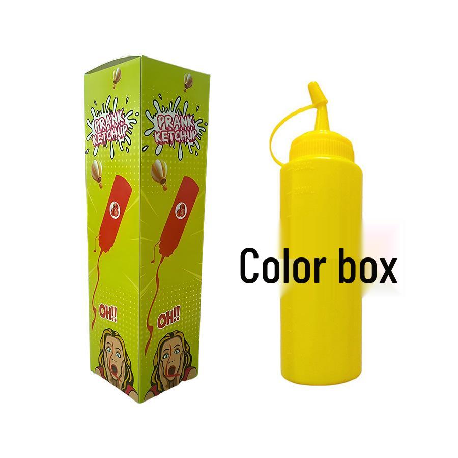 Erwachsenen-Streich Tomatenketchup Stressabbau Quetschflasche - Lustiges Scherz-Salatdressing-Spielzeug