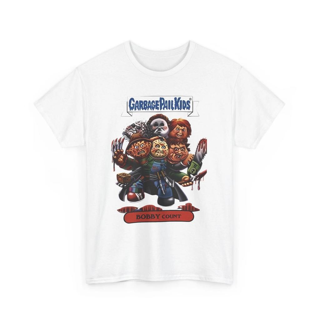 Garbage Pail BobbyCount Myers Jason Chucky Krueger Unisex Heavy Cotton Tee