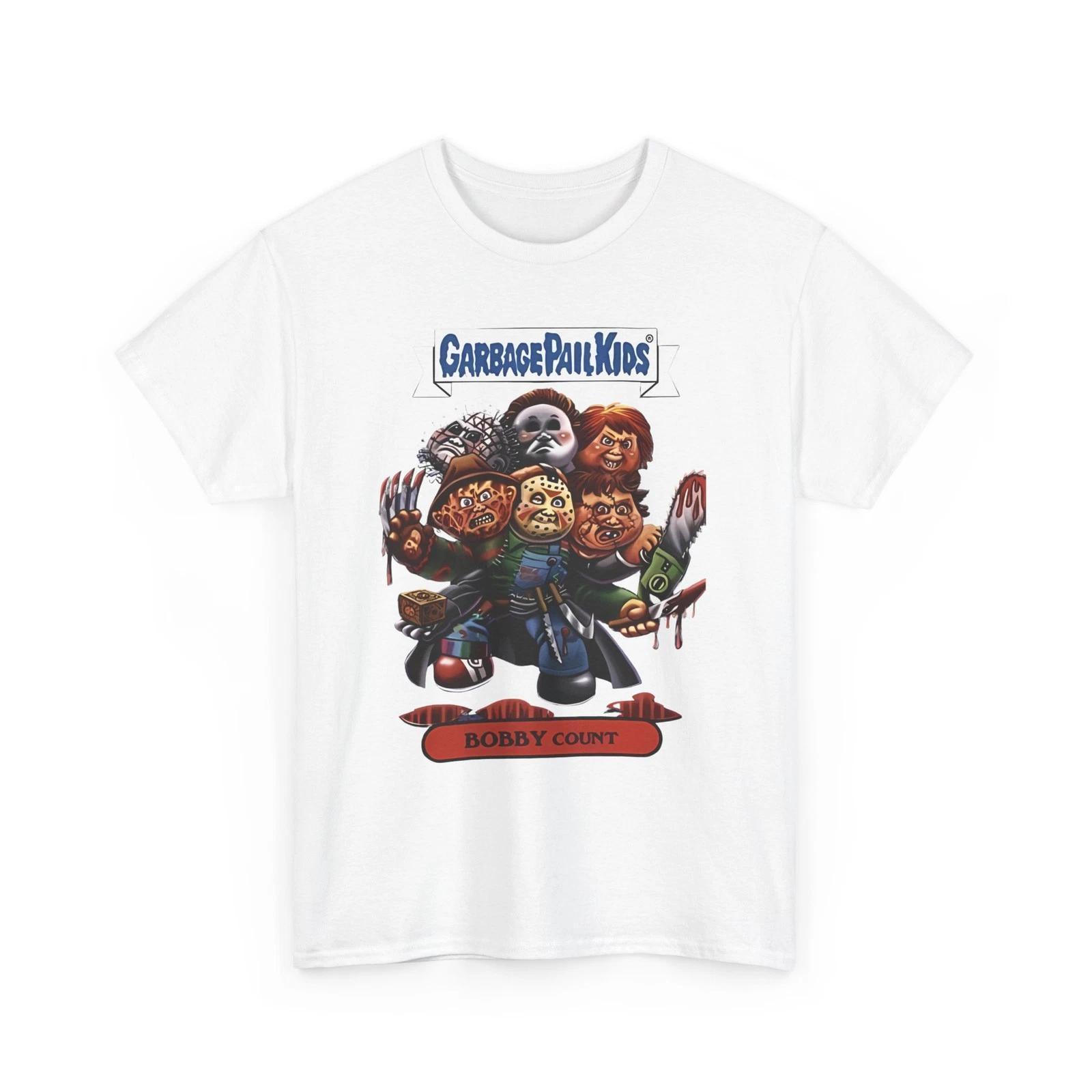 

Garbage Pail BobbyCount Myers Jason Chucky Krueger Unisex Heavy Cotton Tee S