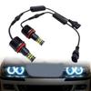 Bright 6000K White LED Angel Eyes Headlight 120W Enhanced Technology Style For E90 E92 E60 E70 Car Light