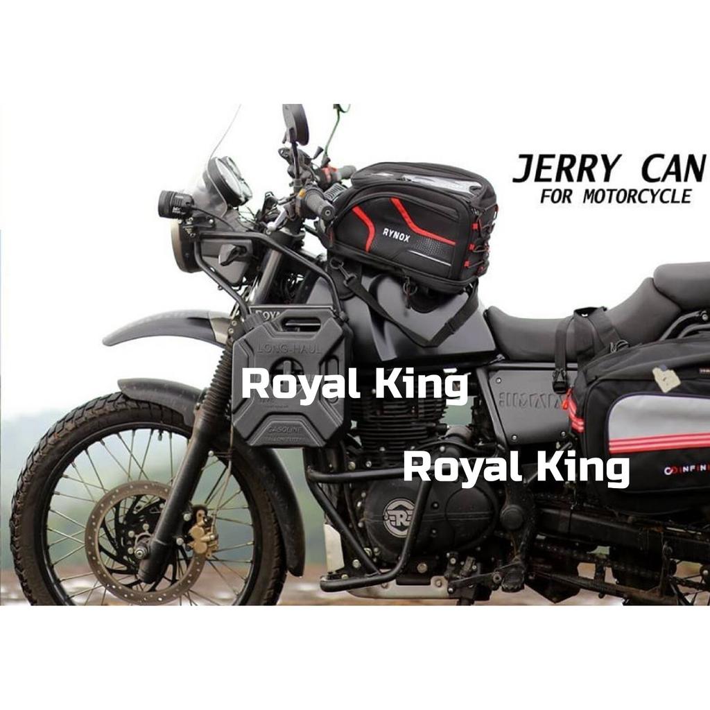 "מיכל דלק שחור עם מתקן" מתאים ל-Royal Enfield Himalayan 411 BS4