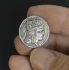 Grekiska silvermynt, Kungariket Armenien, Tigris II, ödesgudinnan Tyche, antika pläterade silvermynt, kreativa mynt
