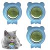 Silvervine Catnip Wall Balls Kitten Cat Teeth Cleaning Toys Lick Safe Silvervine Healthy Catnip Entertainment Rotatable Toys