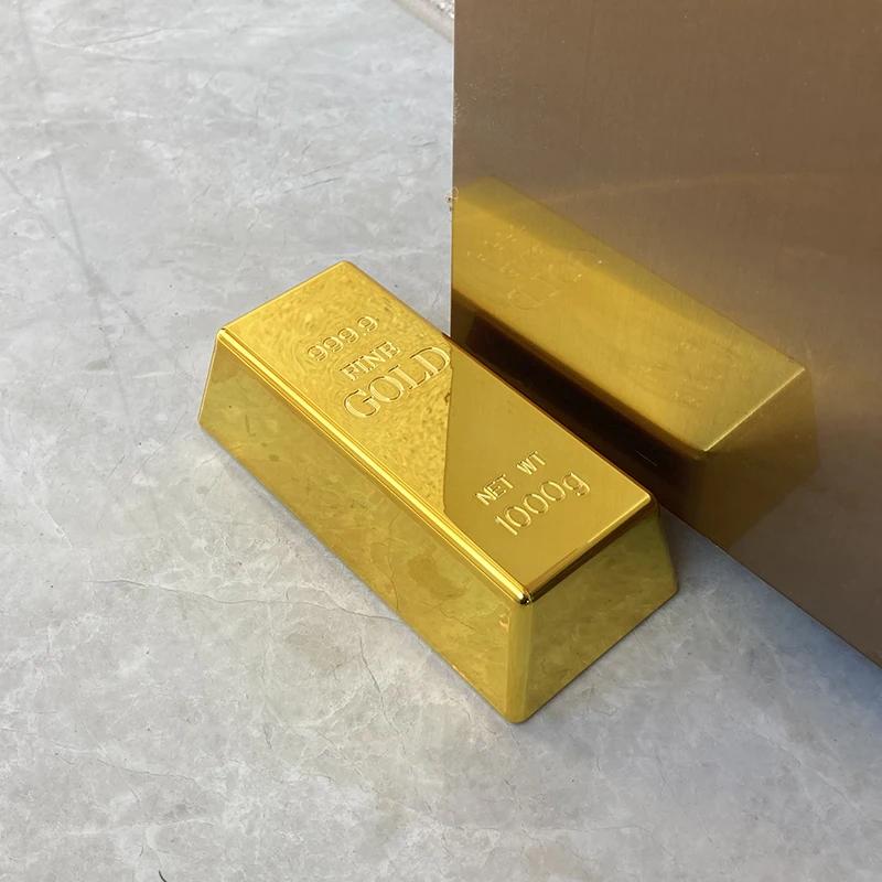 Large Fake Gold Bar Door Stopper Creative Door Wedge Advertising Prop Accessories