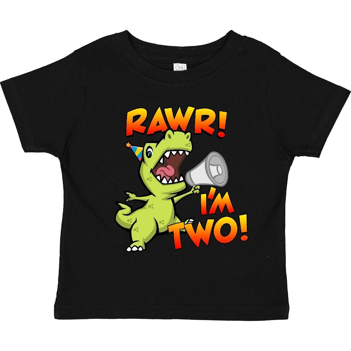

Inktastic Rawr I m Two Dinosaur Toddler kids boys T-Shirt 2nd Birthday Child Preschooler 150