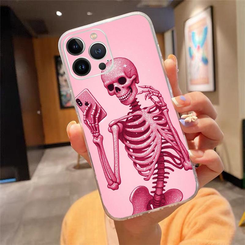 Skeleton Phone Case For iPhone 17 Pro Max Air 17 16 15 14 13 Pro Max 15 16 Pro 15Plus