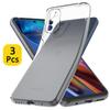 3 шт. прозрачный чехол для Motorola Moto E32 E22 E32s E22i E20 E30 E40, толстый противоударный мягкий силиконовый чехол для телефона Moto E13